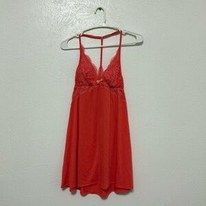 Victoria's Secret Coral Lace Slip